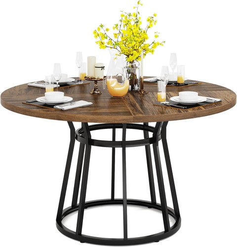 Round dining table for 6 - dining, 4-6