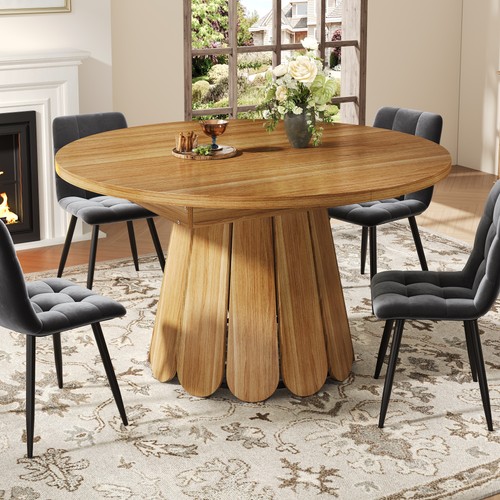 Extendable round dining table - dining,