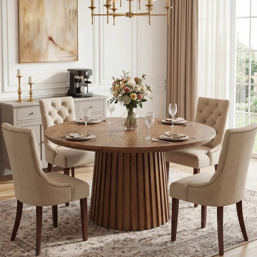 Round dining table for 6 - round,