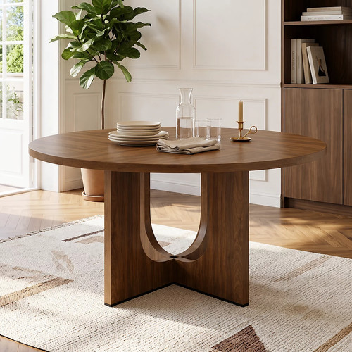 Round dining table - round,