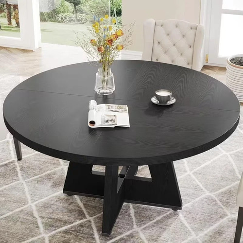 120cm round dining table - table, 4