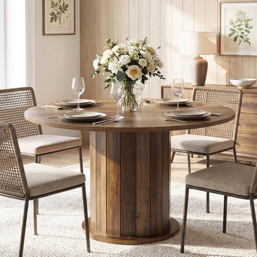 Round dining table for 4 - dining,