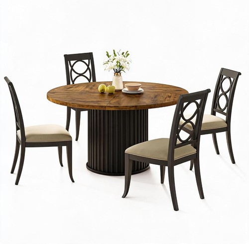 120cm round dining table - round,