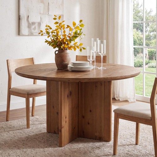 120cm round solid - wood, dining