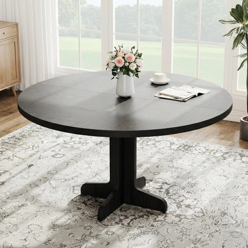 Round dining table wood - dining,
