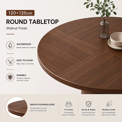 Round dining table - for, 4-6