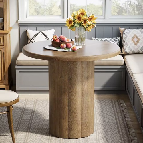 Round dining table - round, for