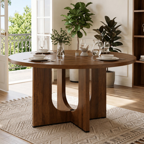 Round dining table farmhouse - dining,