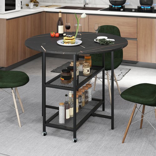 100cm black round kitchen - black,