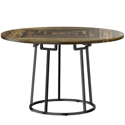 Homcom 120cm round dining - 120cm,