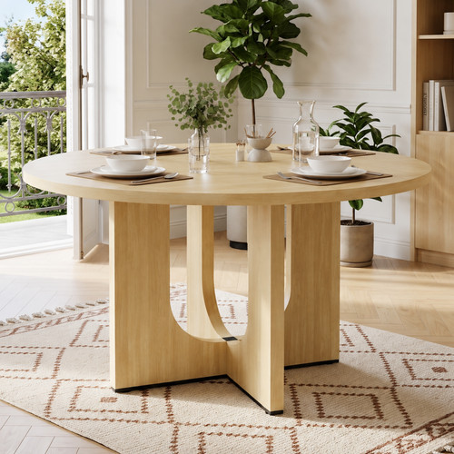 Round dining table - table, farmhouse