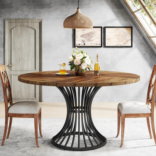 Round dining table for 6 - round,