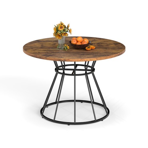 Round dining table for 118cm - round, 4