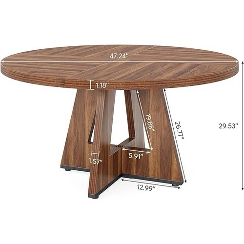 Inch round dining table - round,